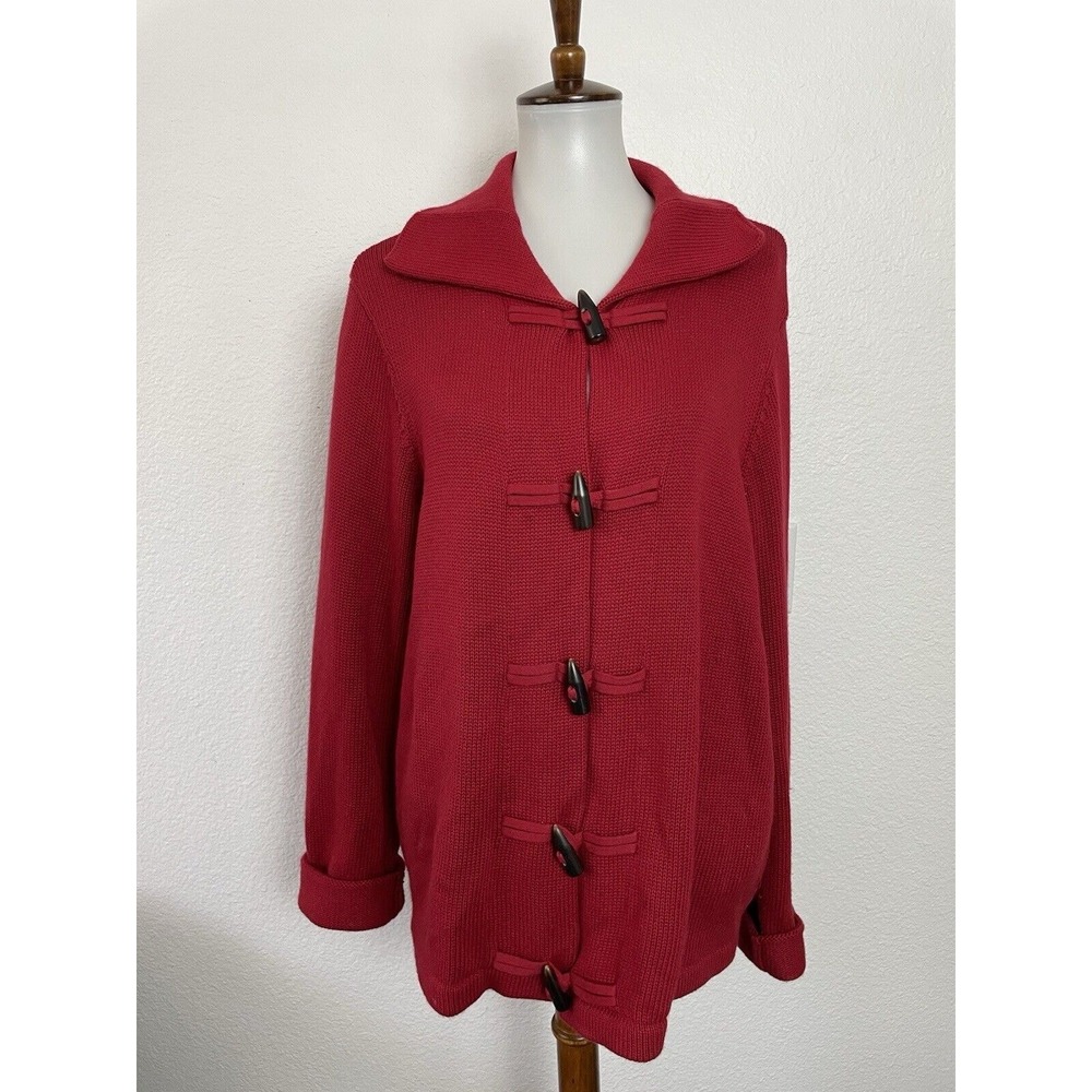 Talbots Cardigan Sweater Vintage Women L Coatigan Preppy Coastal Heritage